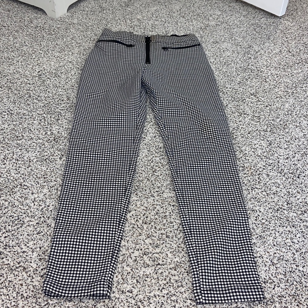 Black and white checkered pants